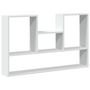 Voir la diapositive 2 : VIDAXL Etagere murale blanc 99x15x60 cm bois d'ingenierie