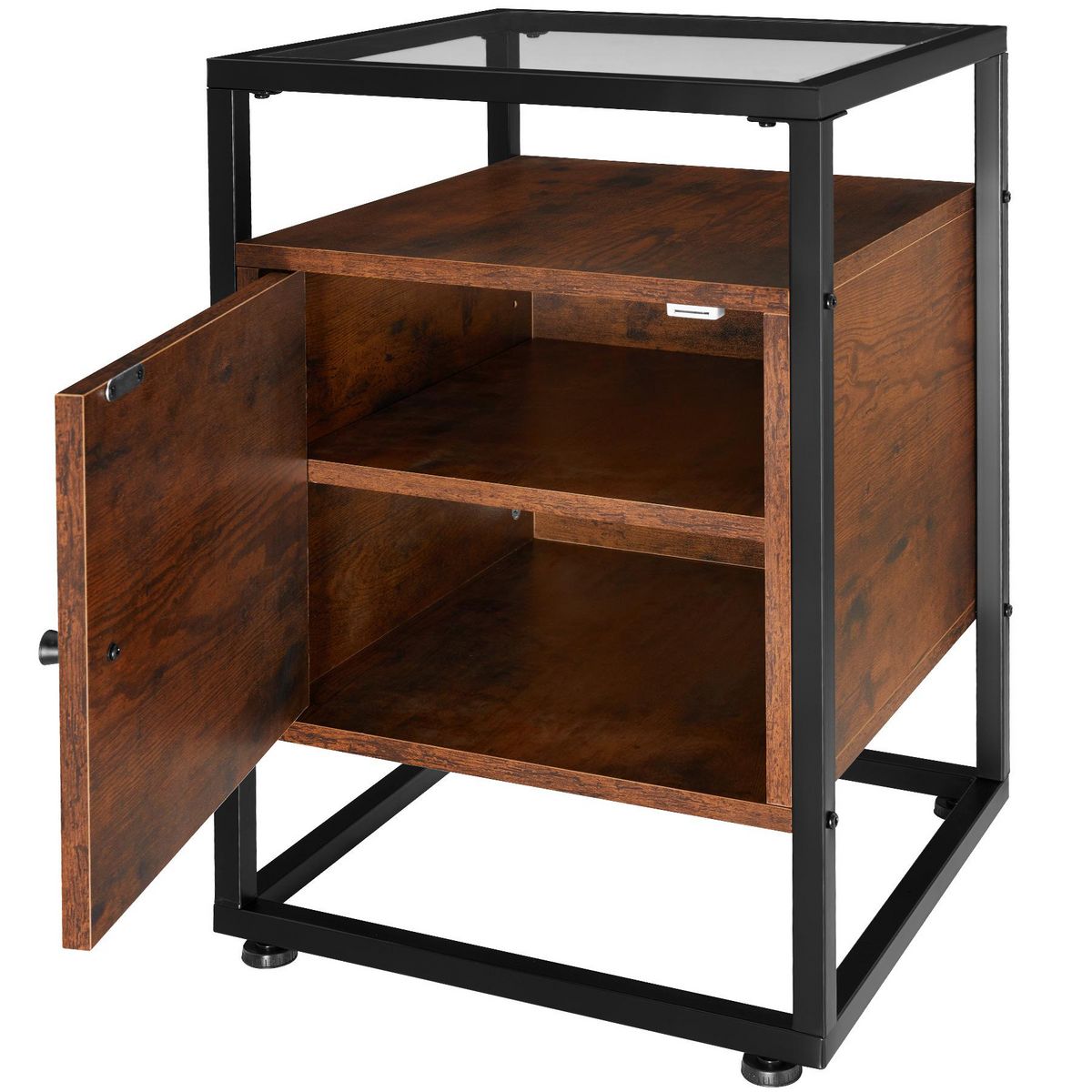 tectake Table de chevet Style industriel 40 x 43 605 cm