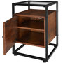 Voir la diapositive 3 : tectake Table de chevet Style industriel 40 x 43 605 cm
