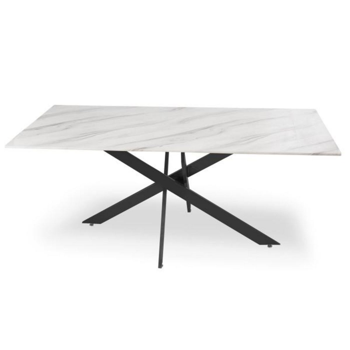 Paris Prix Table de Repas Design  Nalou  180cm Blanc & Noir