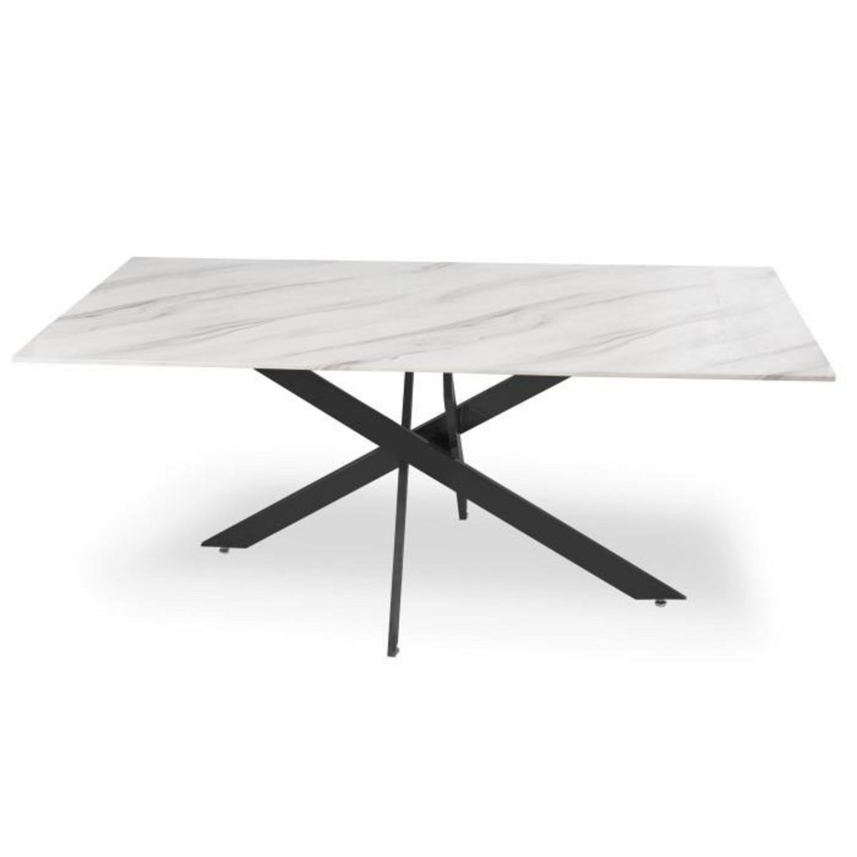 Paris Prix Table de Repas Design  Nalou  180cm Blanc & Noir