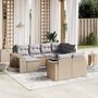 Voir la diapositive 1 : VIDAXL Salon de jardin 11 pcs avec coussins beige resine tressee