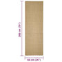 Voir la diapositive 6 : VIDAXL Tapis en sisal pour griffoir 66x200 cm