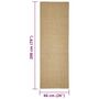 Voir la diapositive 6 : VIDAXL Tapis en sisal pour griffoir 66x200 cm