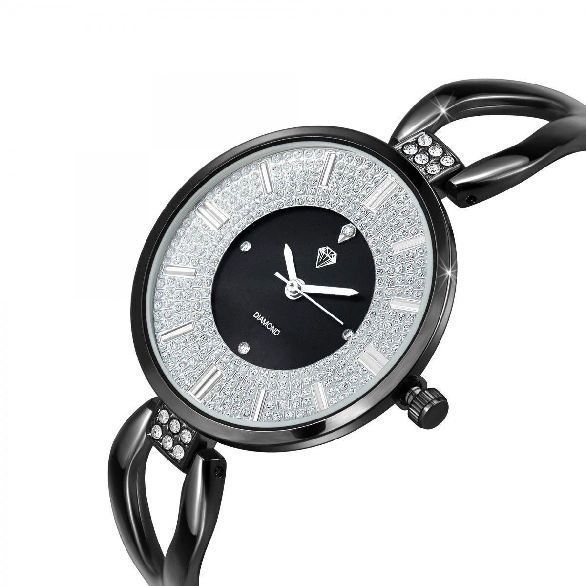 SC CRYSTAL Montre mode Emilie SC Crystal ornée d'un diamant