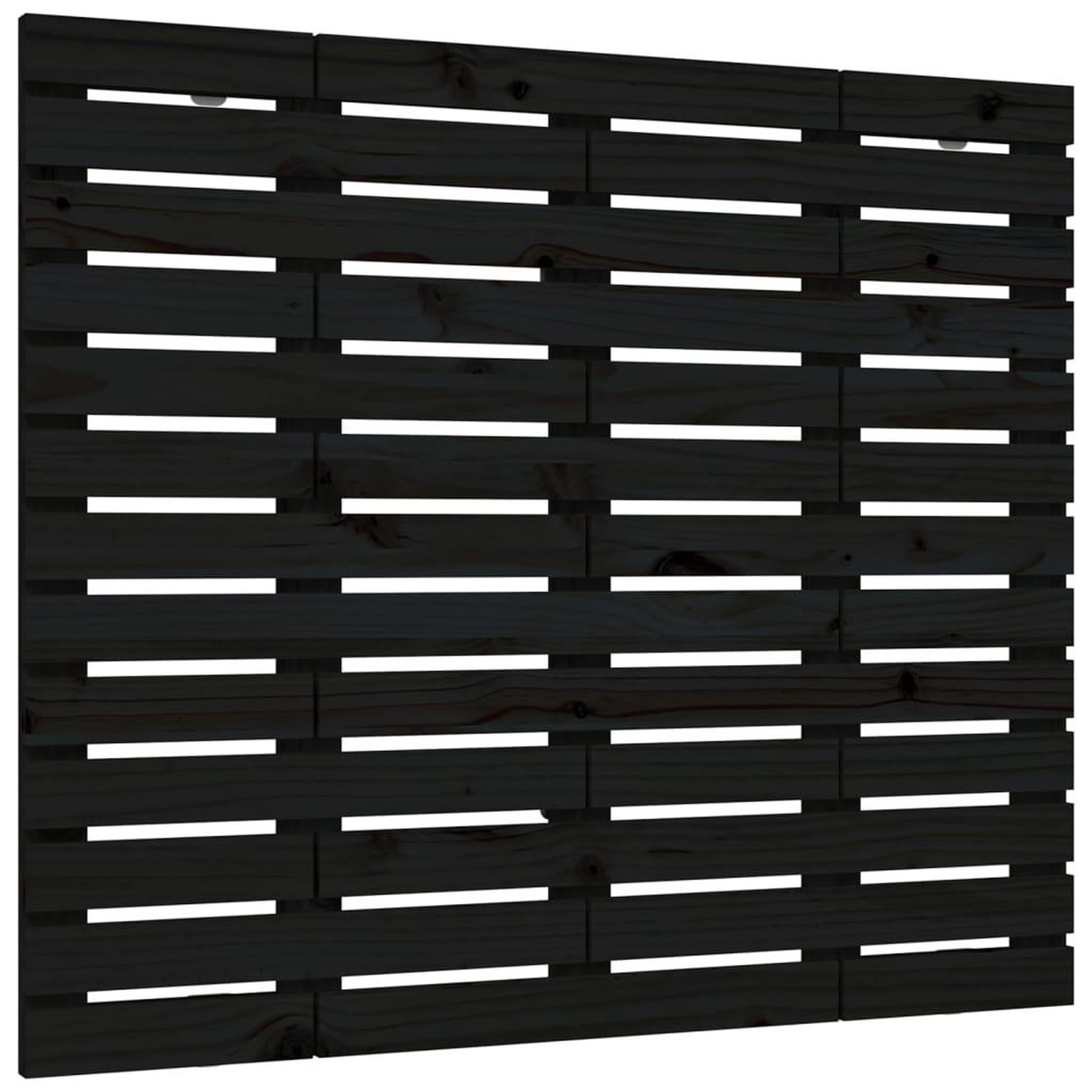 Voir la diapositive 2 : VIDAXL Tete de lit murale Noir 96x3x91,5 cm Bois massif de pin