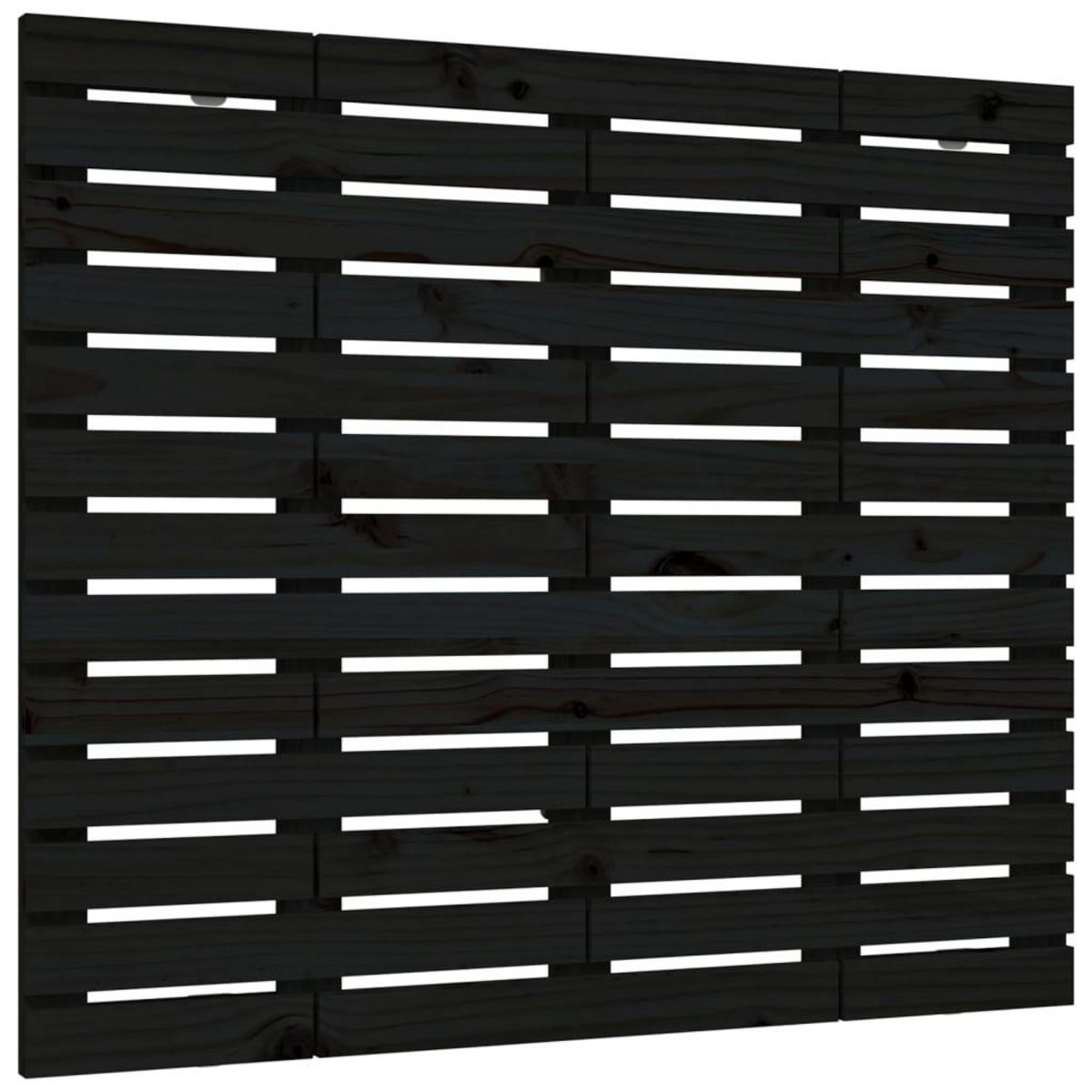 VIDAXL Tete de lit murale Noir 96x3x91,5 cm Bois massif de pin