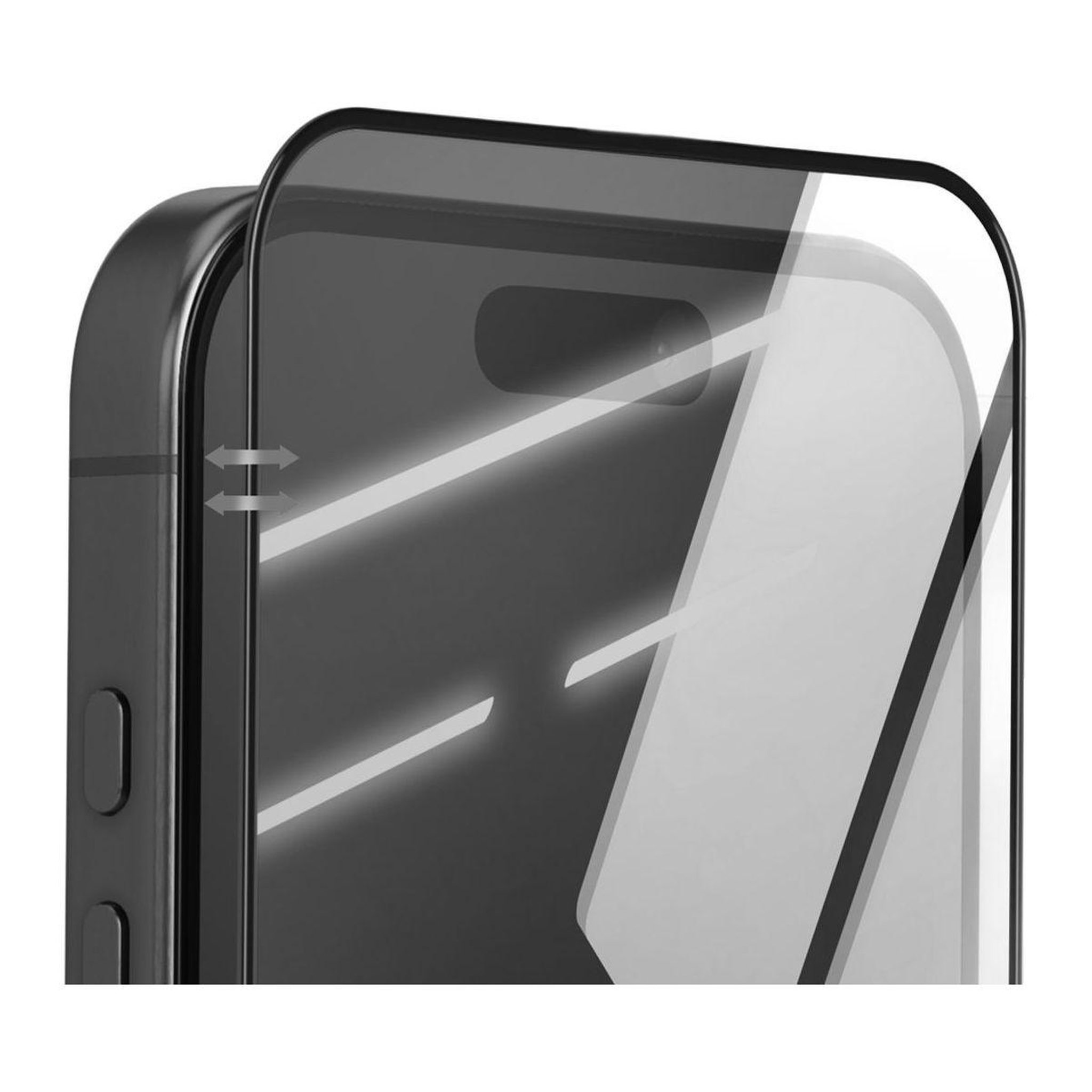 Voir la diapositive 4 : FORCE GLASS Protège écran iphone 16 pro max