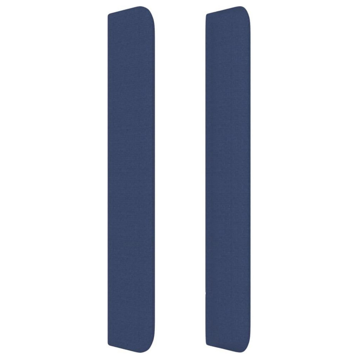 VIDAXL Tete de lit avec oreilles Bleu 203x16x118/128 cm Tissu