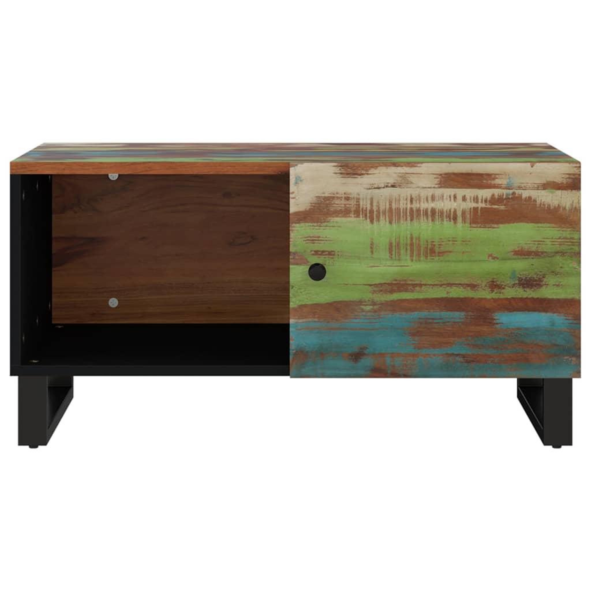 Voir la diapositive 4 : VIDAXL Table basse 80x50x40 cm Bois de recuperation et d'ingenierie