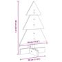 Voir la diapositive 6 : VIDAXL Arbre de Noël en bois pour decoration 60 cm bois de pin massif