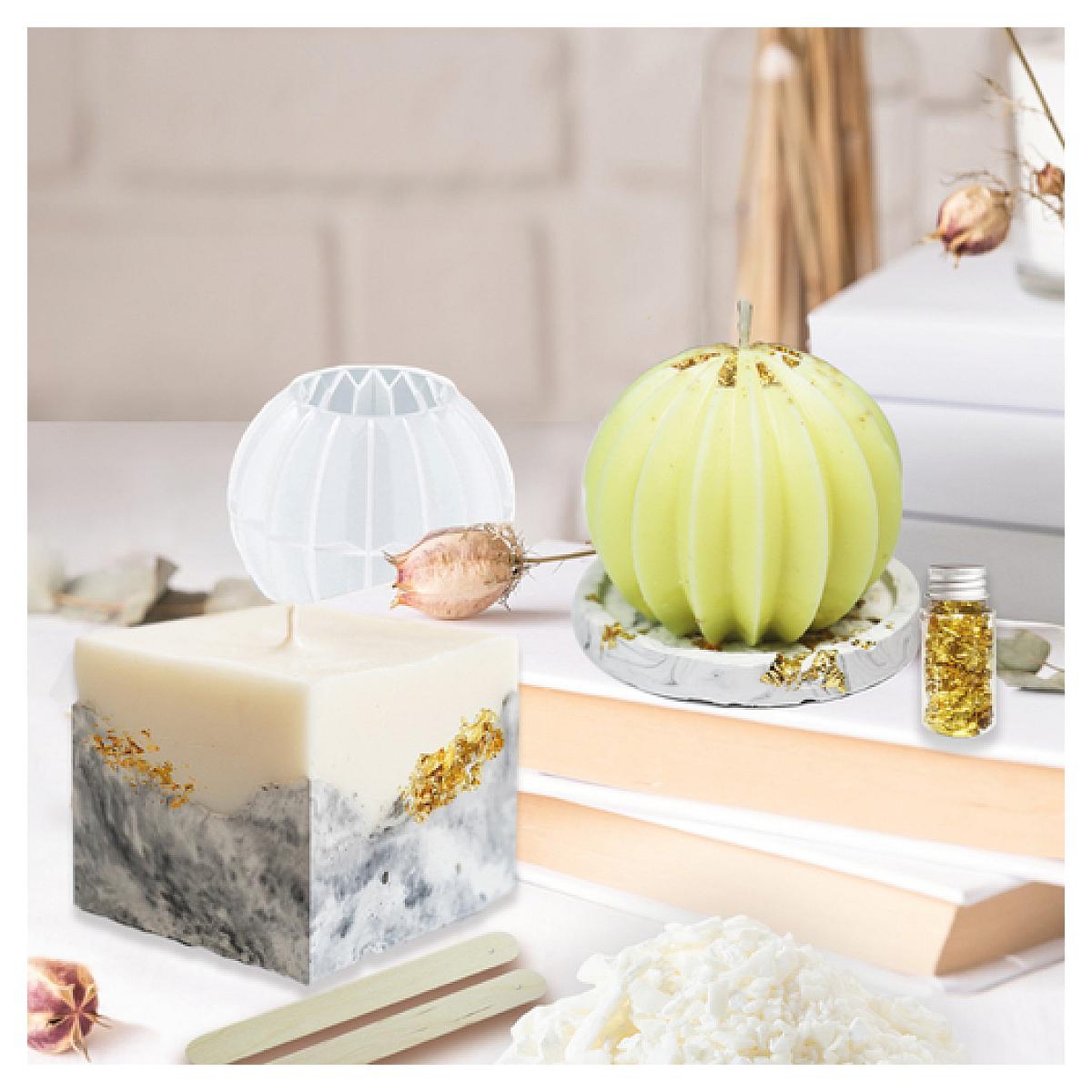 Voir la diapositive 3 : Au Sycomore MAKE IT - XL Atelier bougies et jesmonite