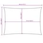 Voir la diapositive 6 : VIDAXL Voile de parasol tissu oxford rectangulaire 2,5x4,5 m beige