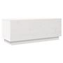 Voir la diapositive 5 : VIDAXL Meuble TV Blanc 90x35x35 cm Bois de pin massif