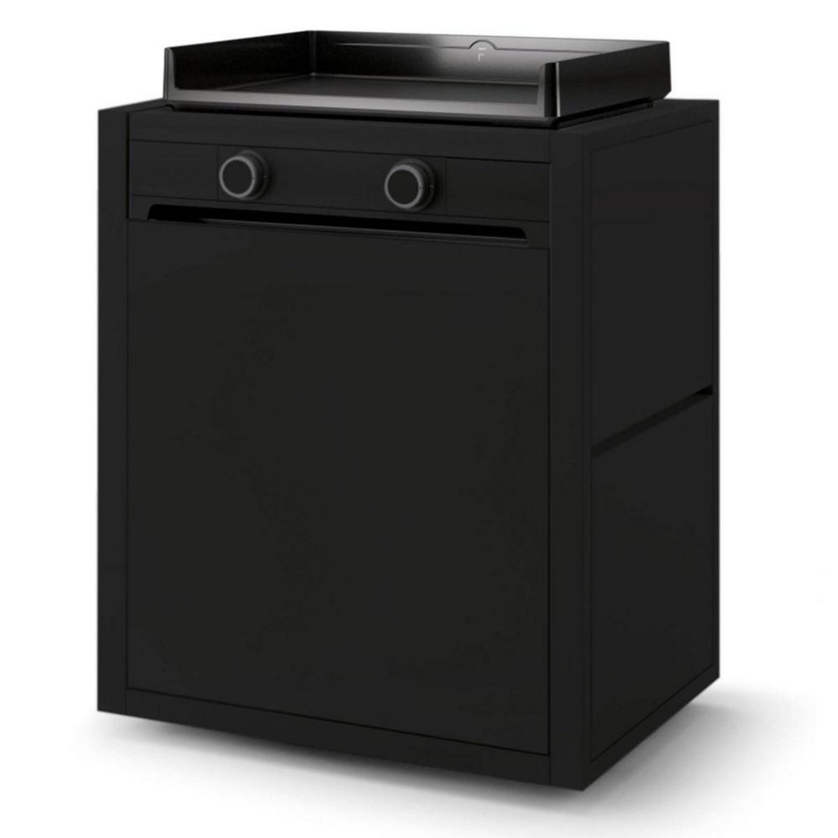 FORGE ADOUR Chariot pour plancha noir/acier - CHMAF60N