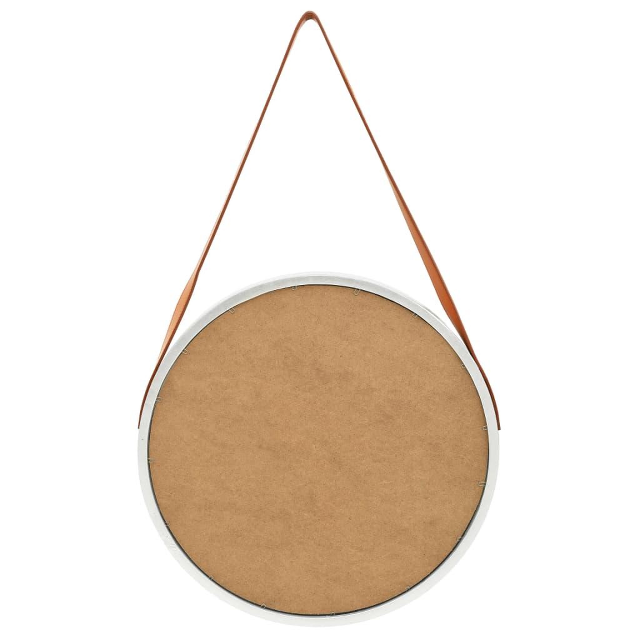 Voir la diapositive 5 : VIDAXL Miroir mural avec sangle 50 cm Argente