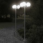 Voir la diapositive 1 : VIDAXL Lampadaires d'exterieur 2 pcs argente 215 cm acier inoxydable