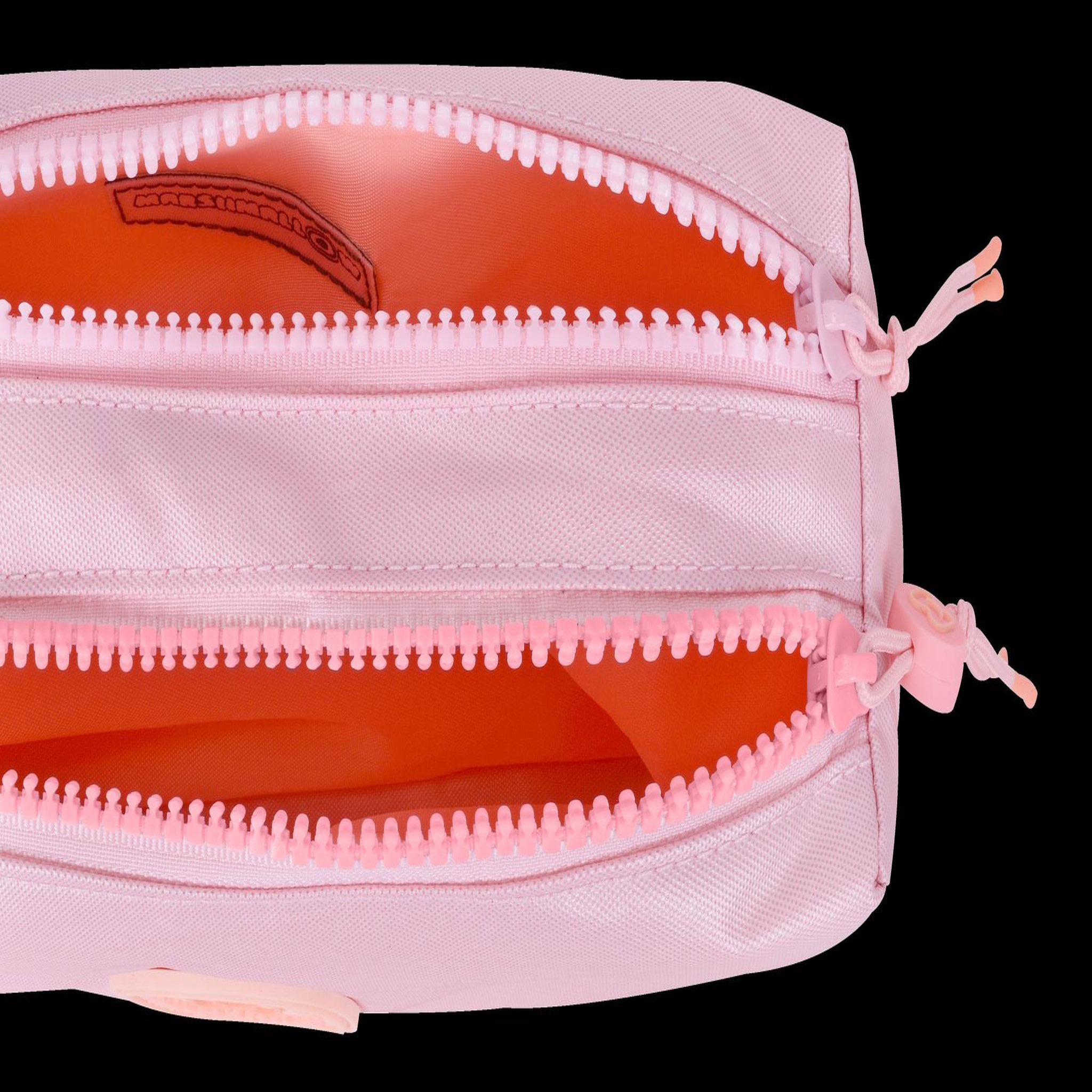 Voir la diapositive 4 : Bagtrotter MARSHMALLOW - Trousse scolaire double compartiment PLATINUM - Rose irisé - Fille