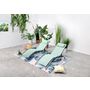 Voir la diapositive 2 : CONCEPT USINE Lot de 2 transats en aluminium et toile PVC vert pastel BAHIA