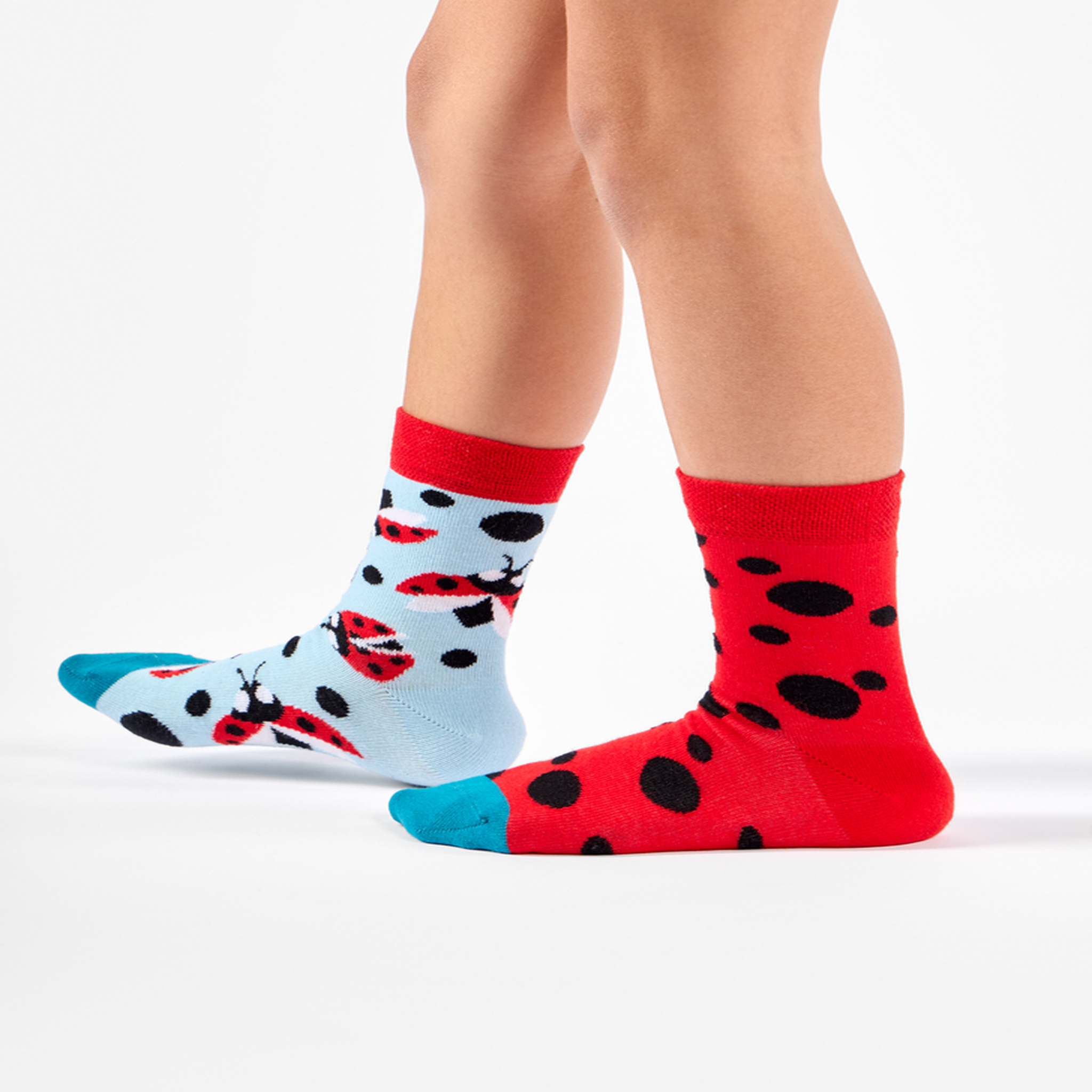 Voir la diapositive 3 : DEDOLES Chaussettes enfants coccinelles & points