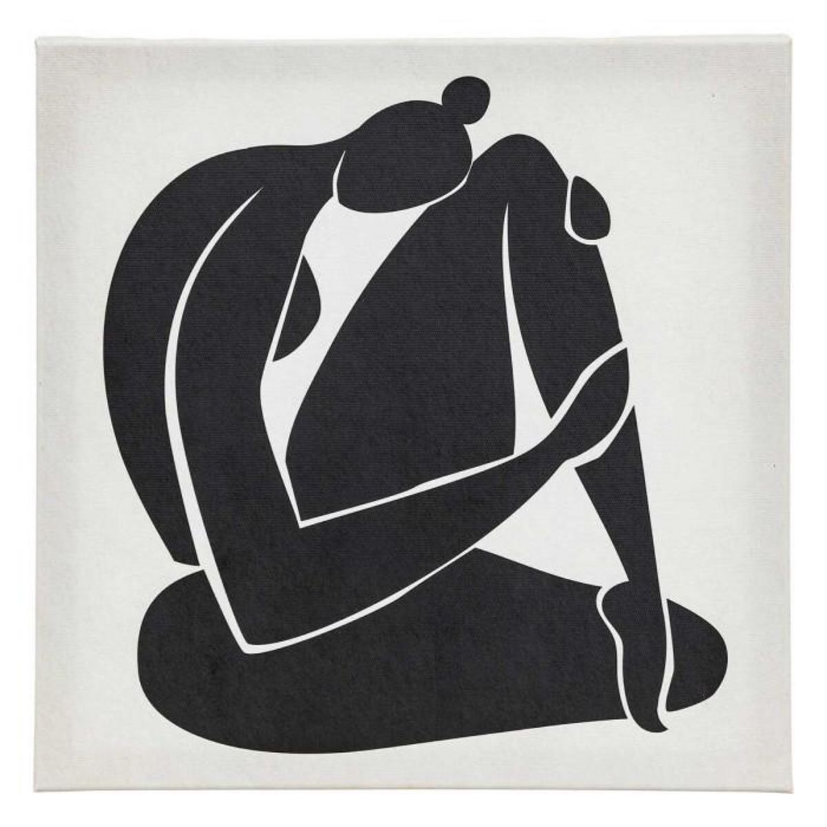 ATMOSPHERA Lot de 5 Toiles Imprimées  Cynthia  25x25cm Abstrait