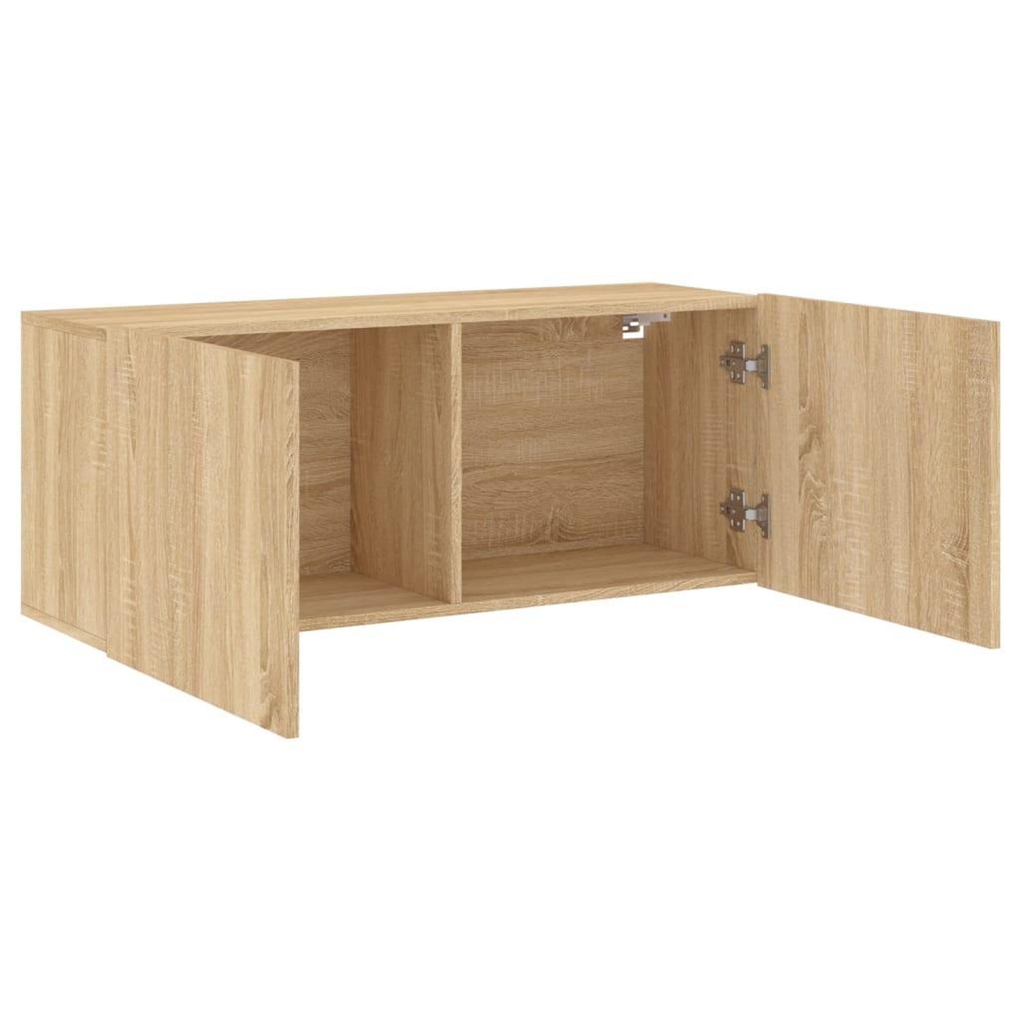 Voir la diapositive 5 : VIDAXL Meuble TV mural chene sonoma 100x30x41 cm