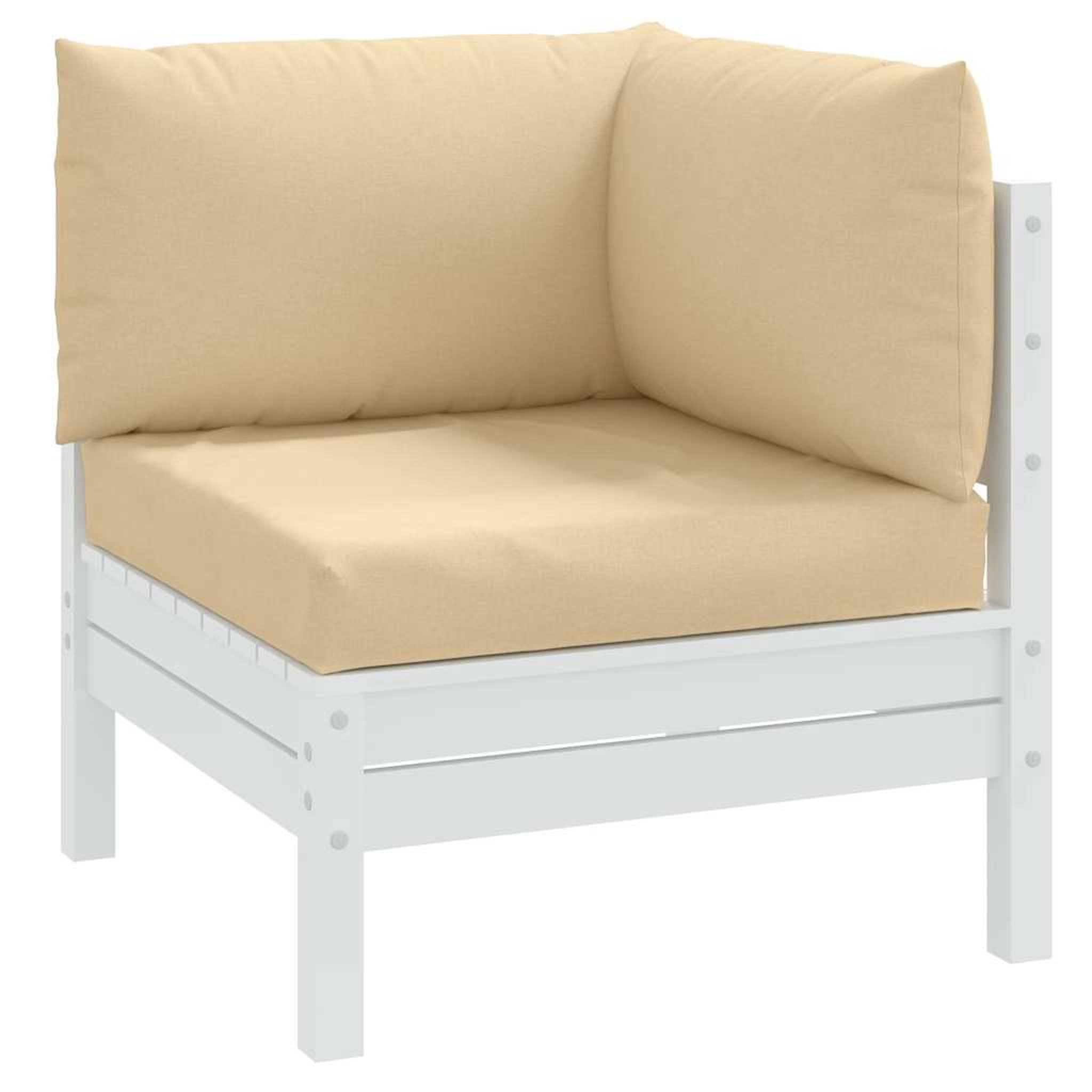 VIDAXL Coussins de palette lot de 3 beige melange tissu