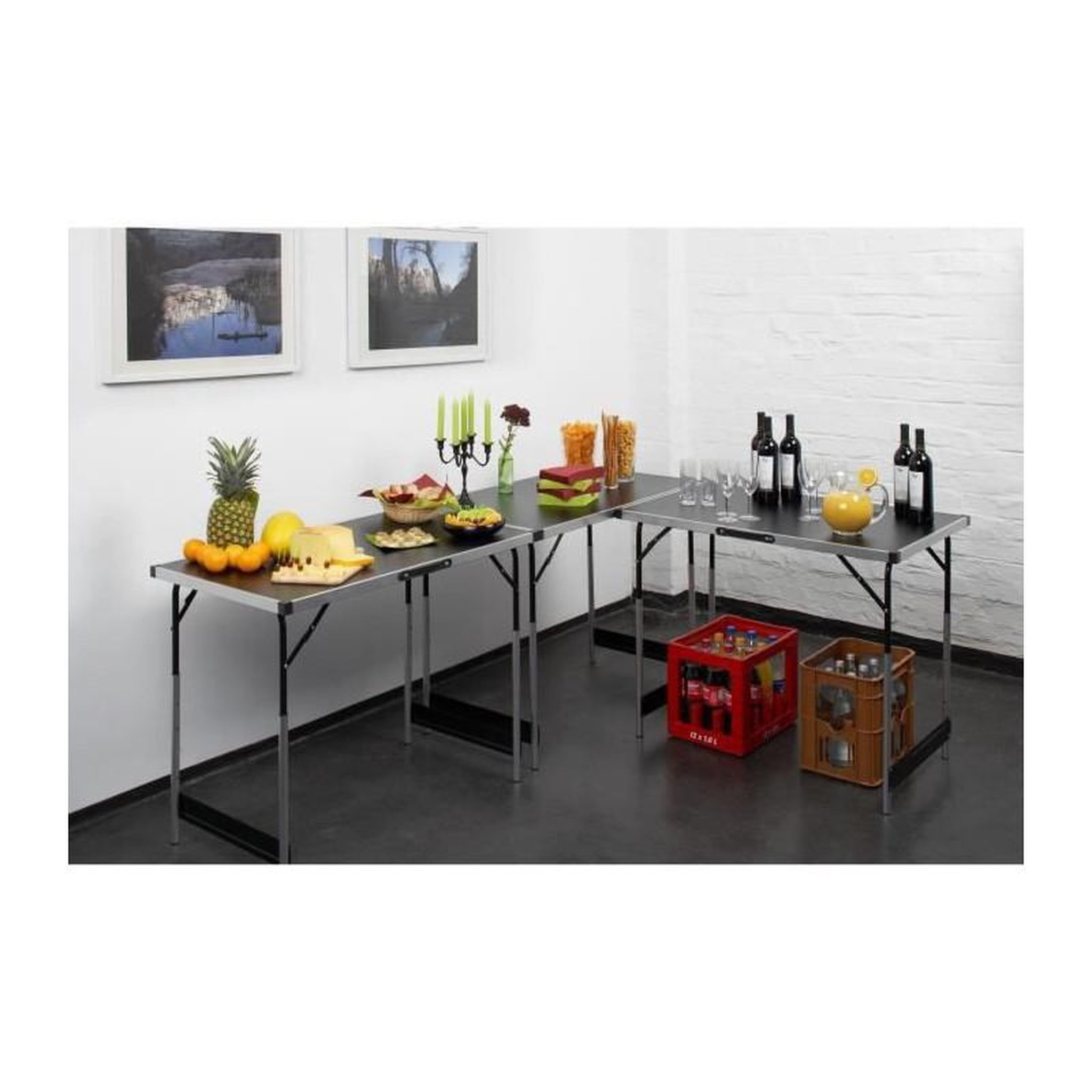 Voir la diapositive 4 : MEISTER MEISTER Lot de 3 tables a tapisser - Tables multifonctions