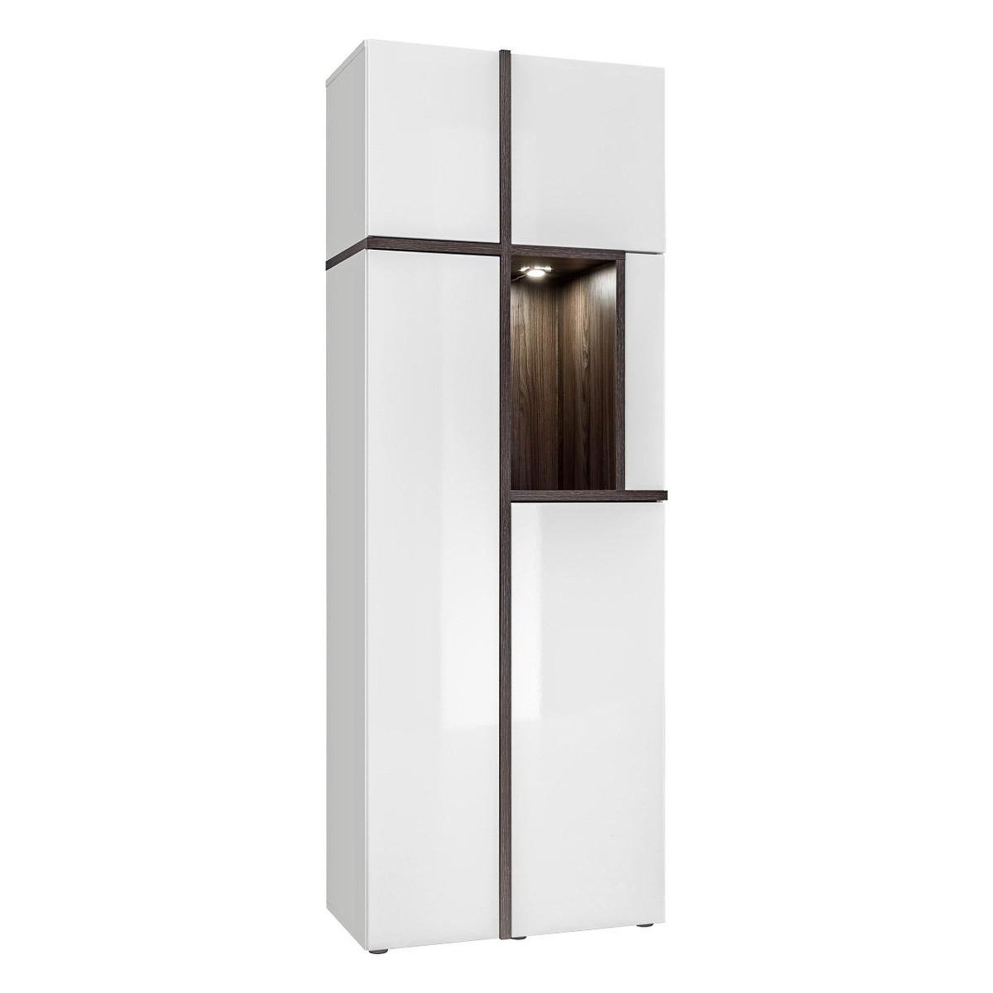 Voir la diapositive 6 : Paris Prix Ensemble meuble tv design  cross  330cm blanc