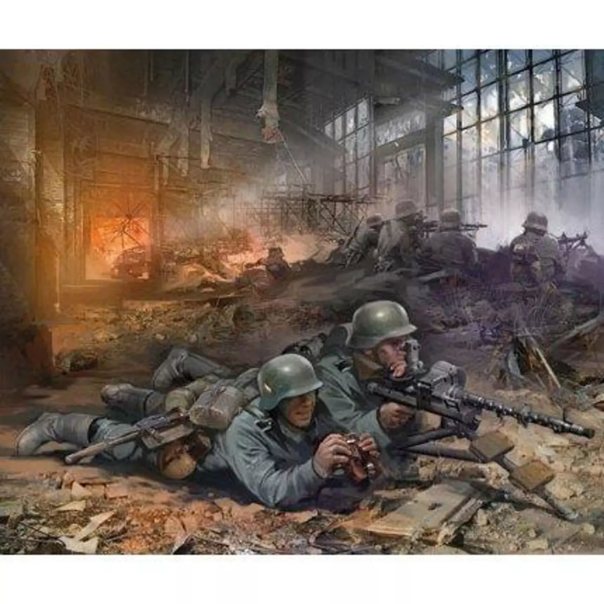 Zvezda Figurines 2ème Guerre Mondiale : Mitrailleurs allemands