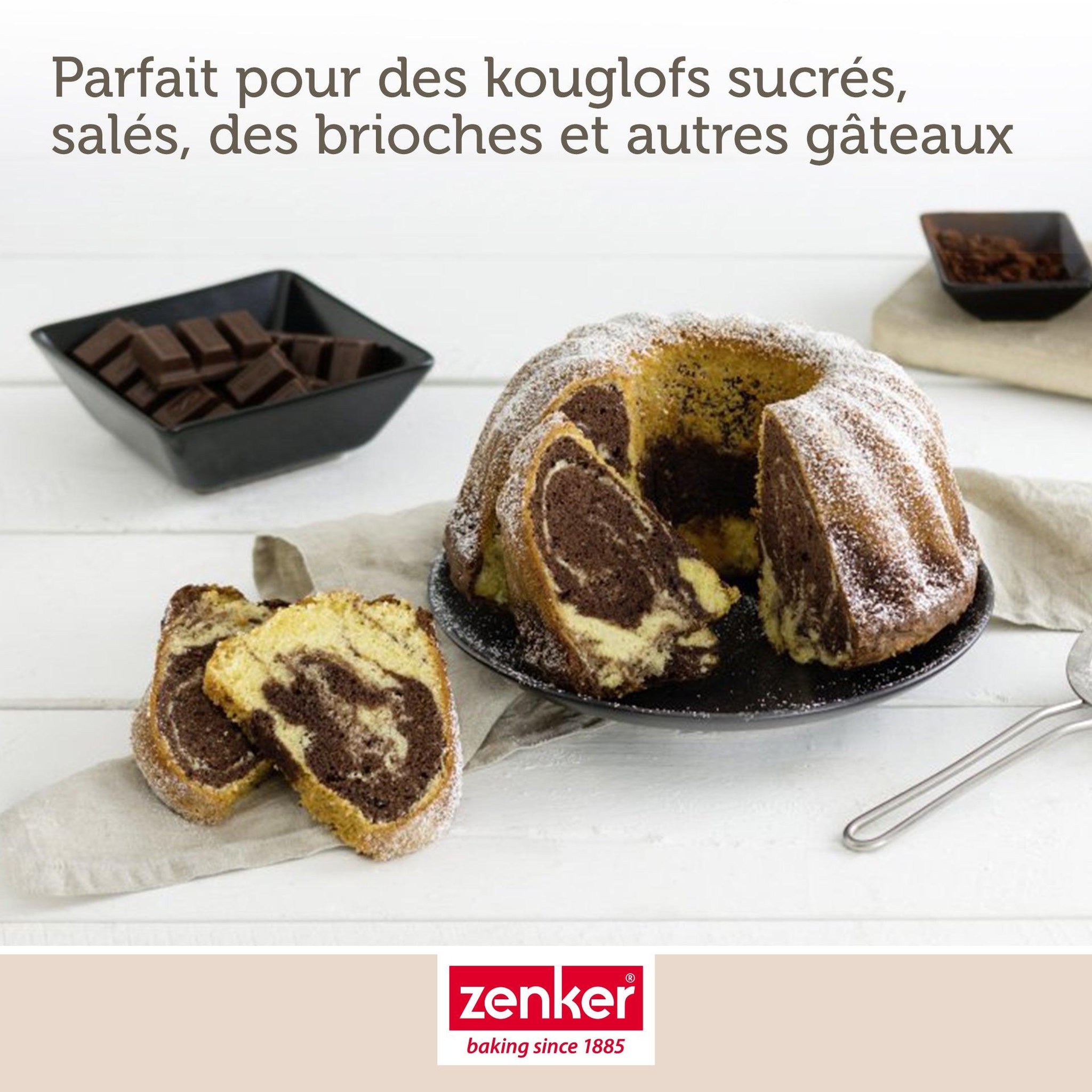 Voir la diapositive 5 : ZENKER Moule à kouglof 22 cm zenker black metallic