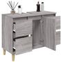 Voir la diapositive 4 : VIDAXL Meuble d évier sonoma gris 80x33x60 cm bois d ingénierie