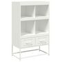 Voir la diapositive 2 : VIDAXL Buffet haut blanc 68x39x111,5 cm acier