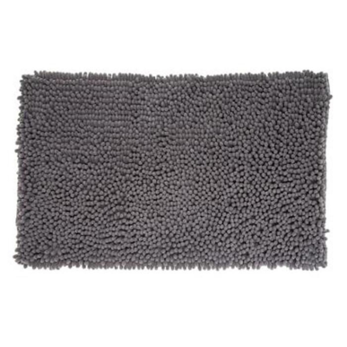FIVE Tapis de Salle De Bain Maxi  Chenille  50x80cm Gris