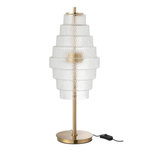 Paris Prix Lampe à Poser LED en Verre  Elena  57cm Transparent