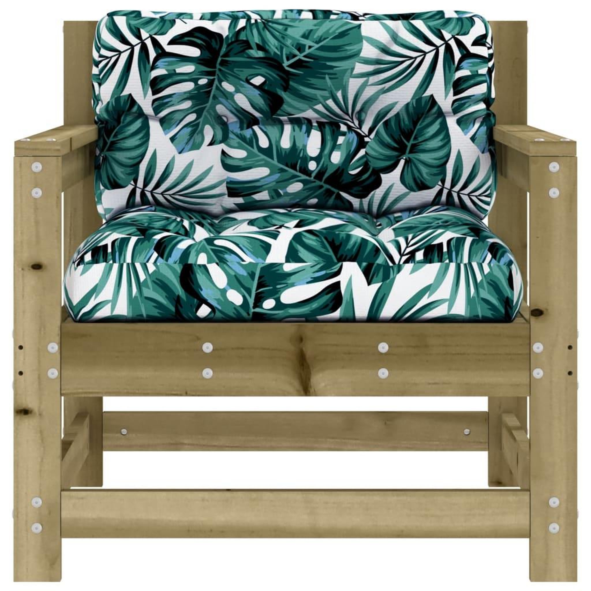 Voir la diapositive 4 : VIDAXL Chaises de jardin avec coussins lot de 2 bois de pin impregne