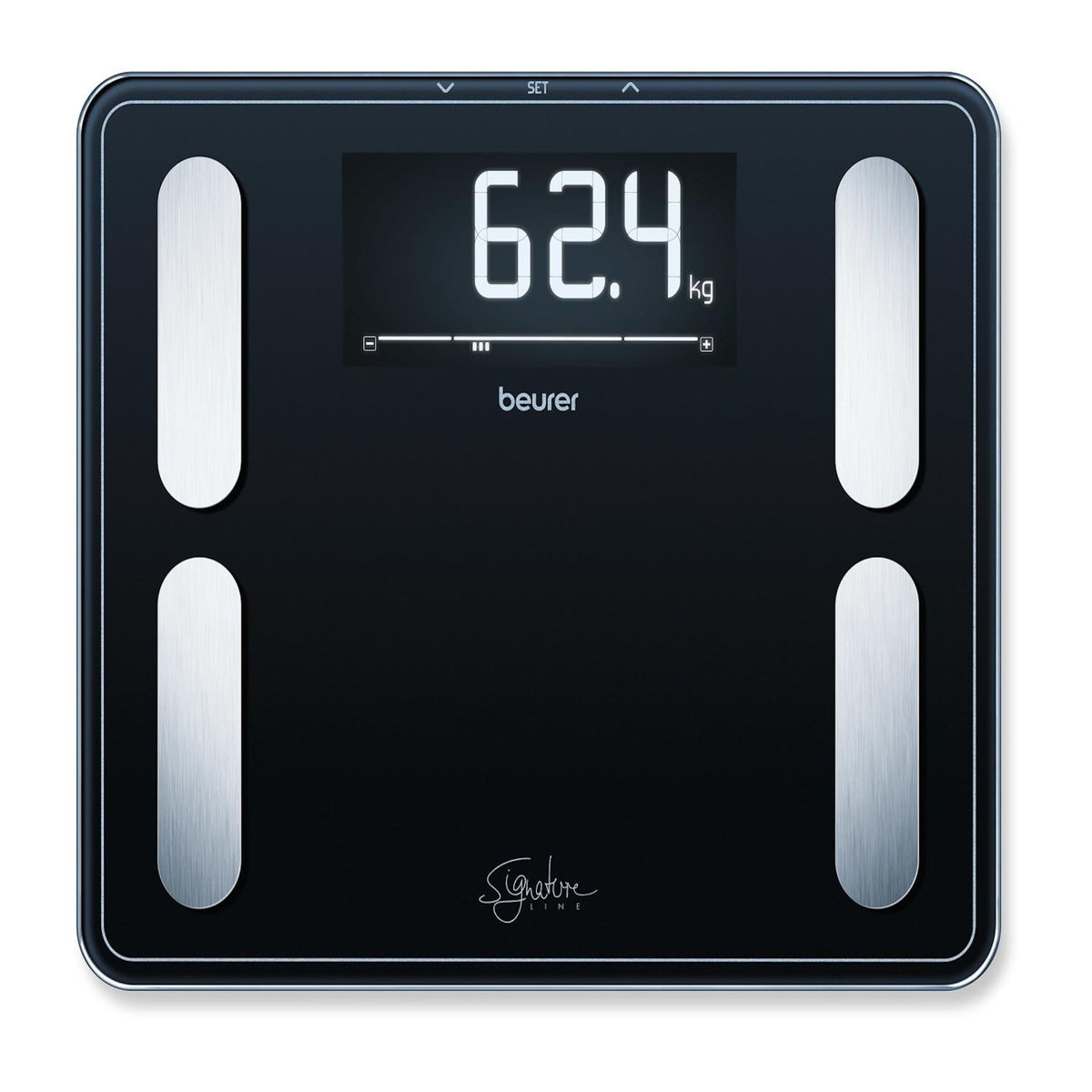 Beurer Pèse-personne Beurer Diagnostics XXL 200 kg avec 10 emplacements mémoire, noir