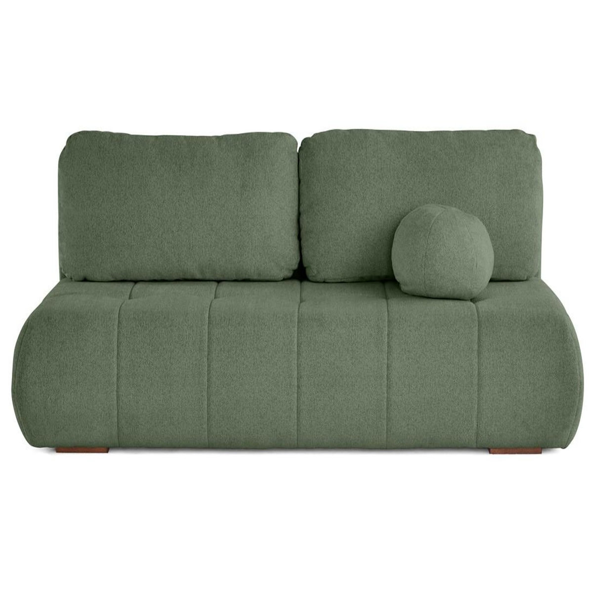 BEST MOBILIER Bowie - canapé 3 places convertible coffre + coussin rond inclus en tissu texturé