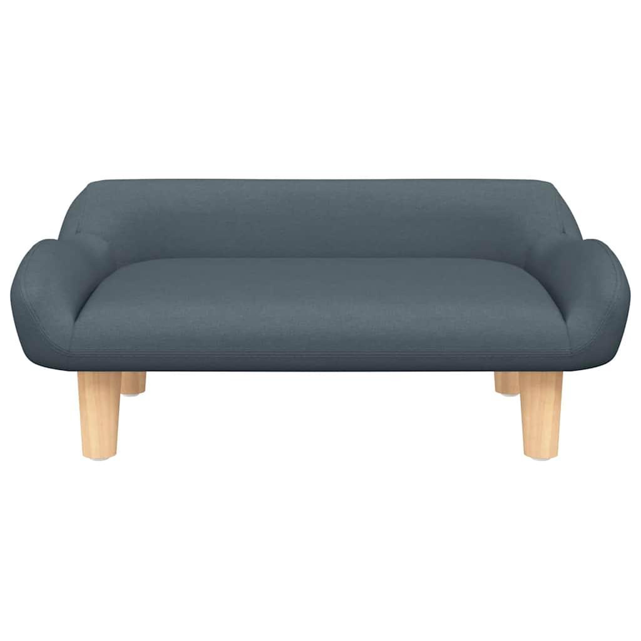 Voir la diapositive 3 : VIDAXL Lit pour chien gris fonce 70x40x24 cm tissu