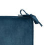 Voir la diapositive 2 : ATMOSPHERA Galette de Chaise Uni  Lilou  38x38cm Bleu Égéen