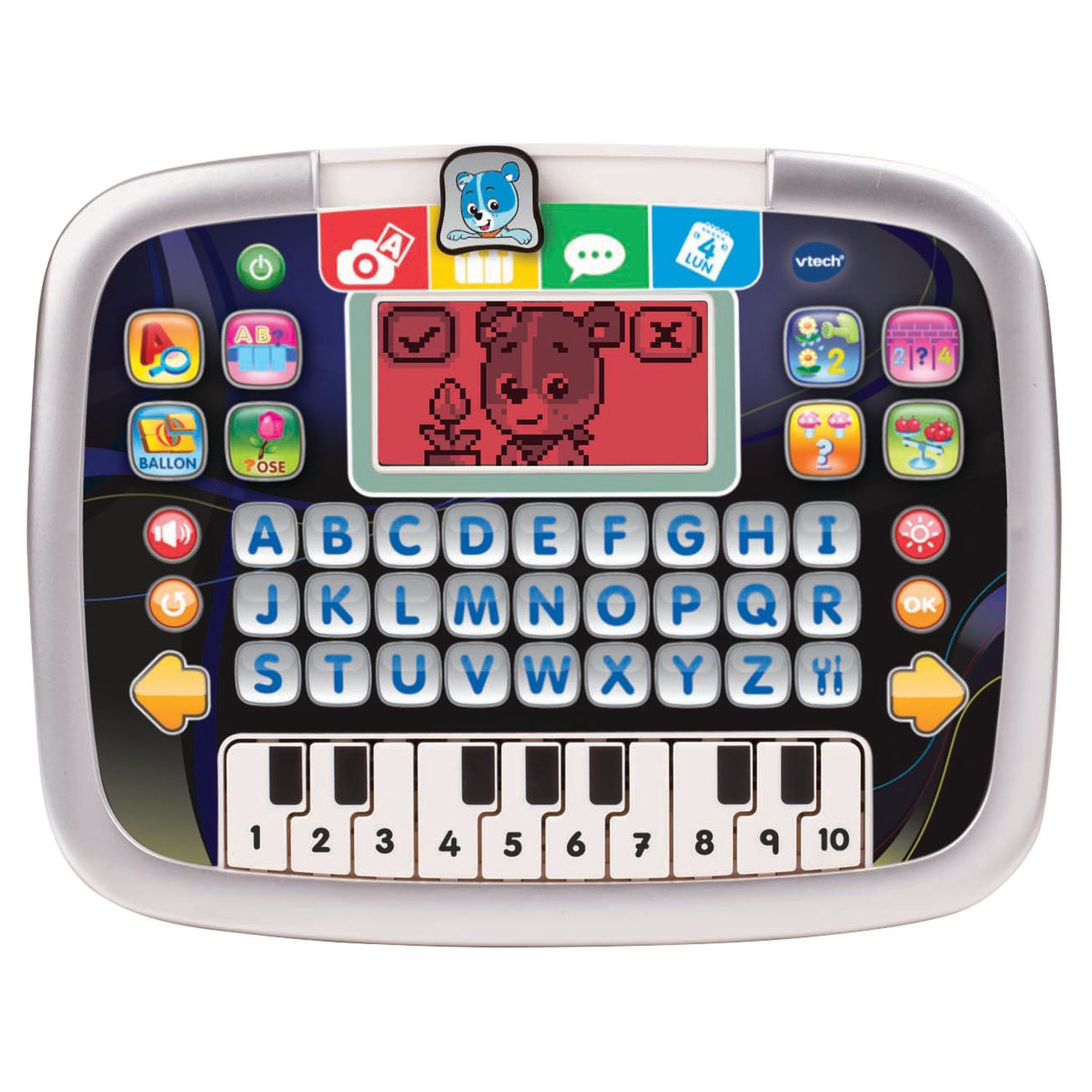 Voir la diapositive 1 : VTECH Tablette P'tit Genius Kid noire