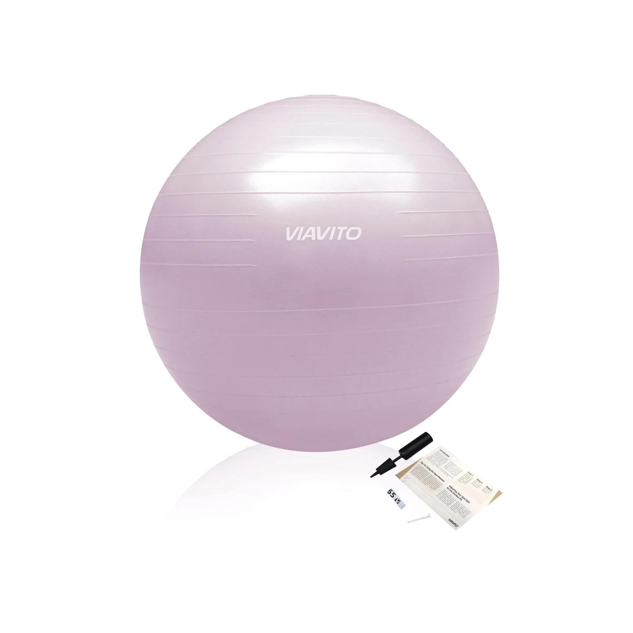 VIAVITO Ballon de gymnastique  - viavito - 55 cm - anti burst - rose
