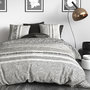 Voir la diapositive 2 : ATELIER DU COTON Parure Housse De Couette 100% Coton 57fils Lattice