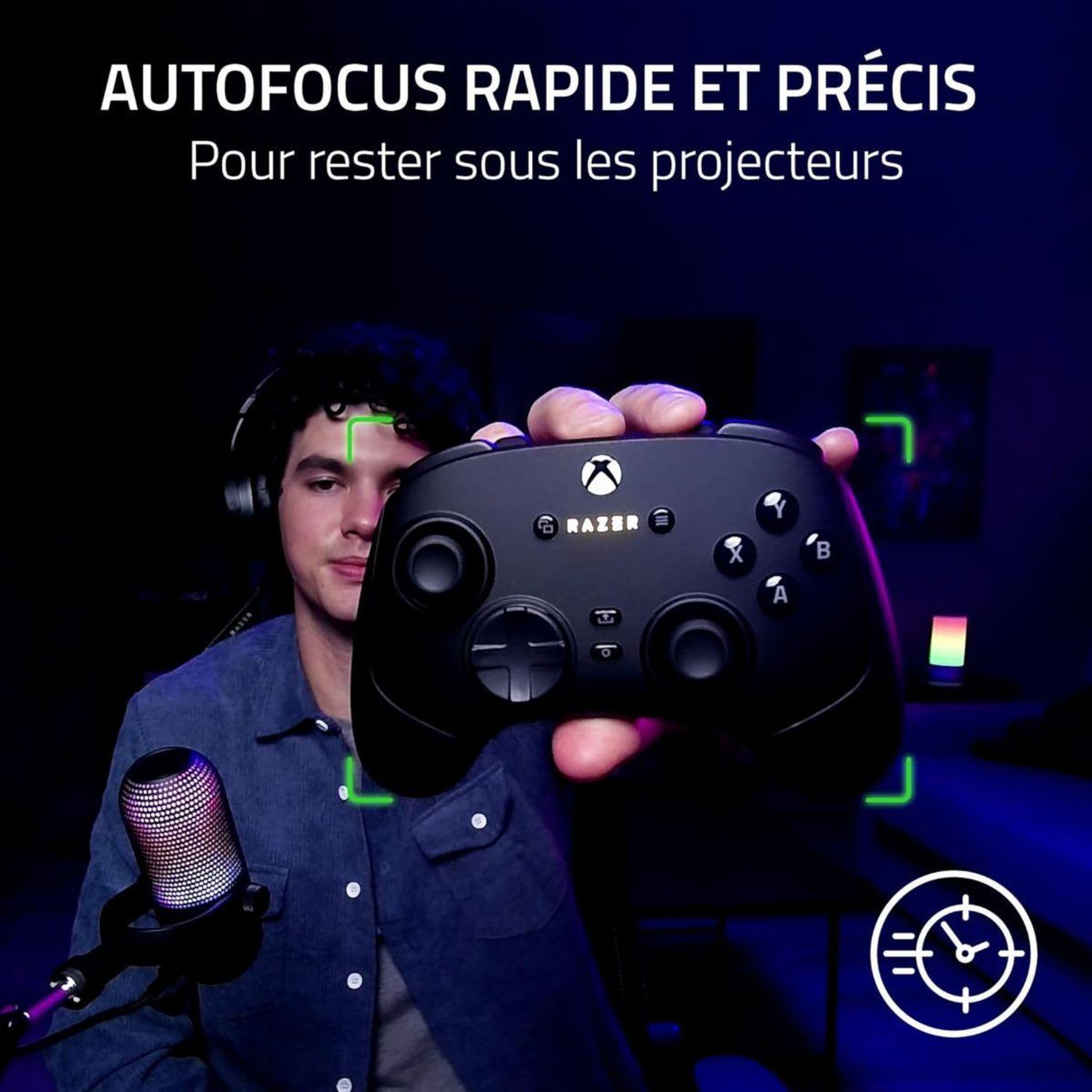 Voir la diapositive 4 : Razer Webcam kiyo v2 x blanc