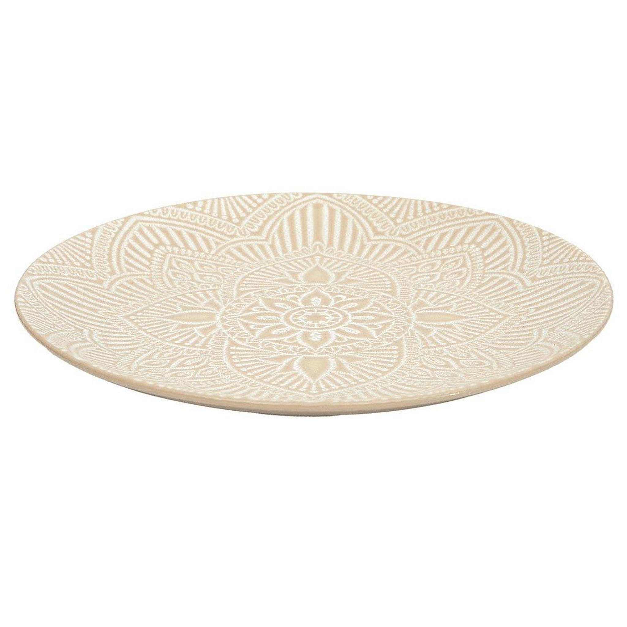 Voir la diapositive 2 : The Home Deco Factory Lot de 6 assiettes plates  sahara  27cm beige
