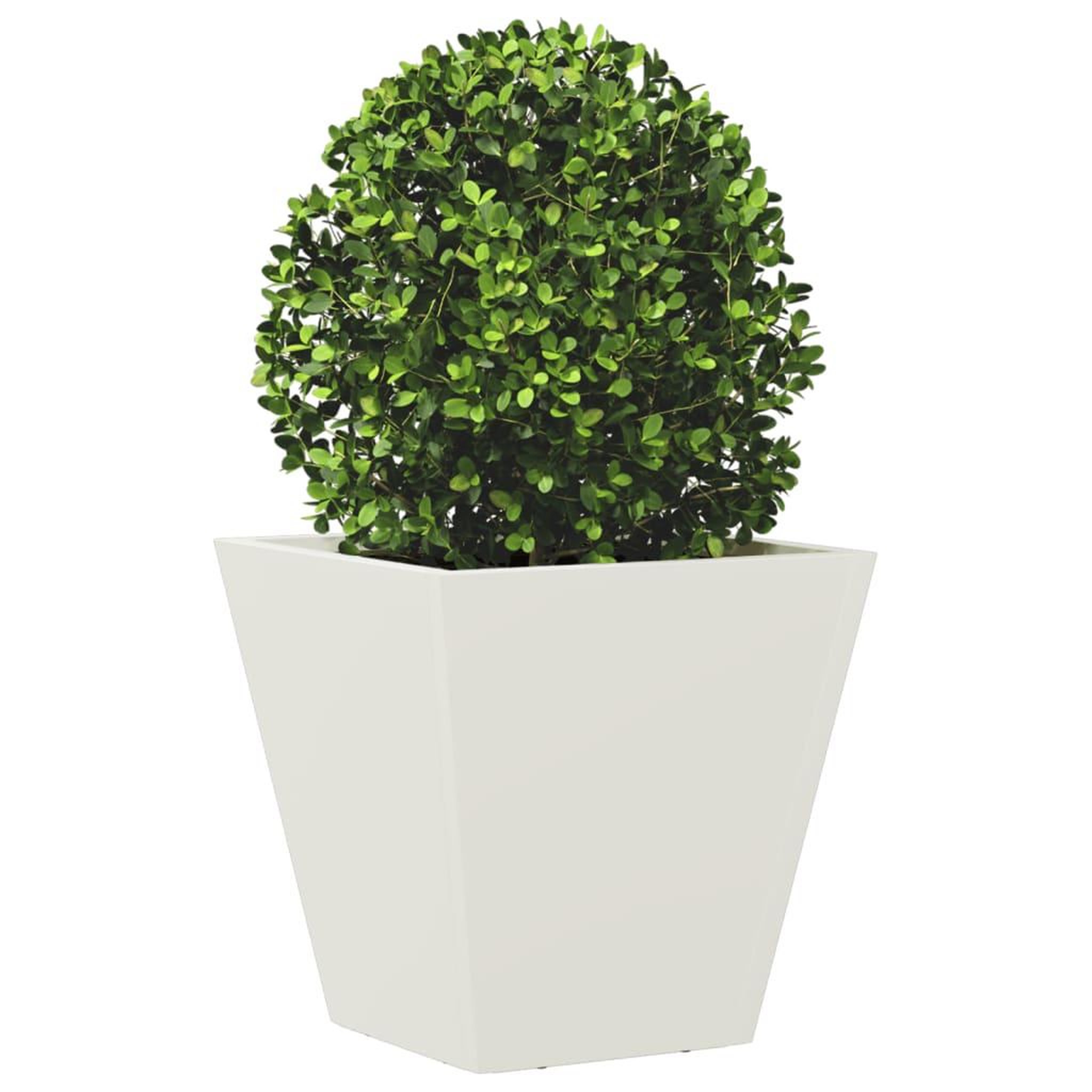 Voir la diapositive 3 : VIDAXL Jardiniere blanc 30x30x30 cm acier