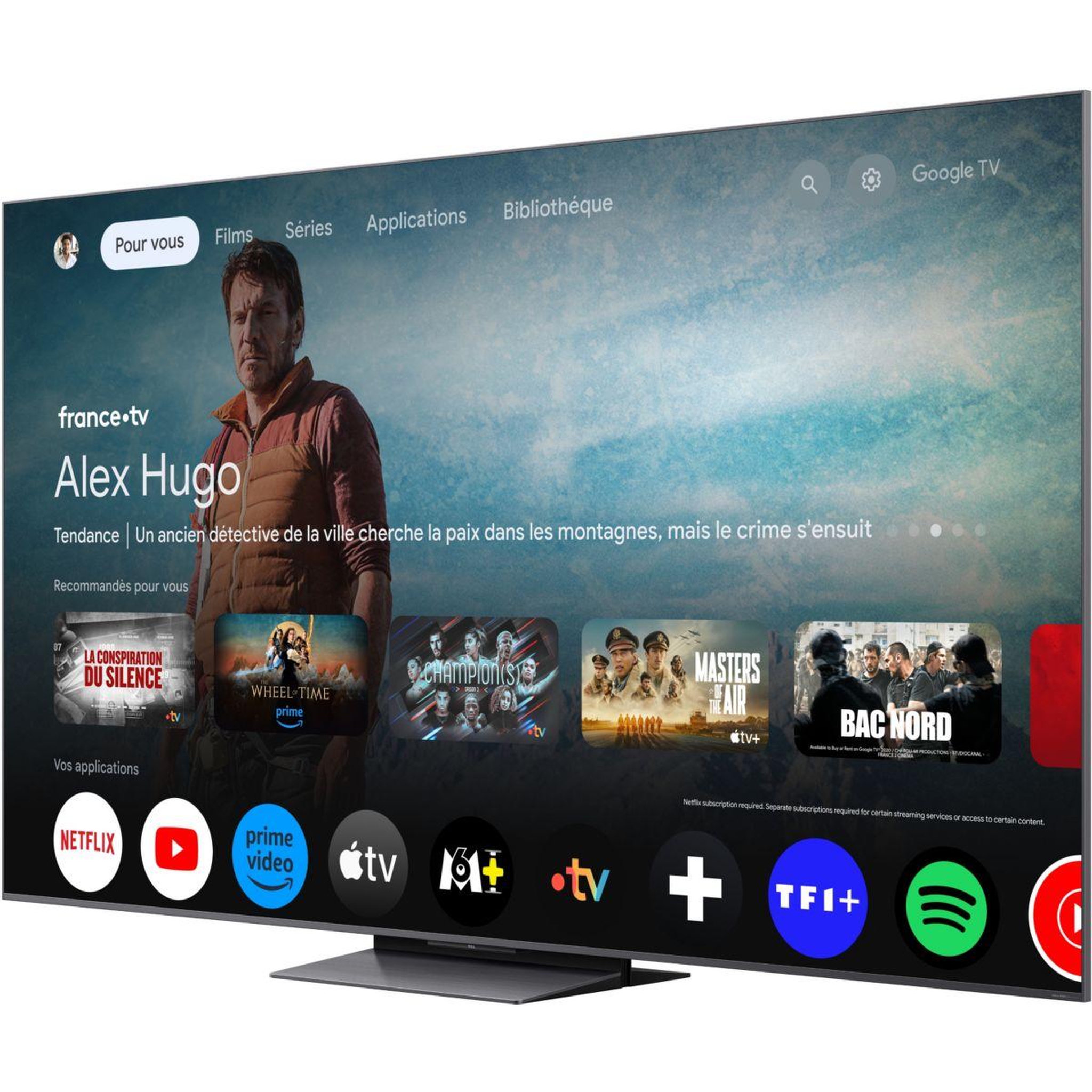 Voir la diapositive 3 : TCL Tv mini led 65c89k (2025) 65  (164 cm) 4k ultra hd - 144hz, google tv, système sonore bang & olufsen