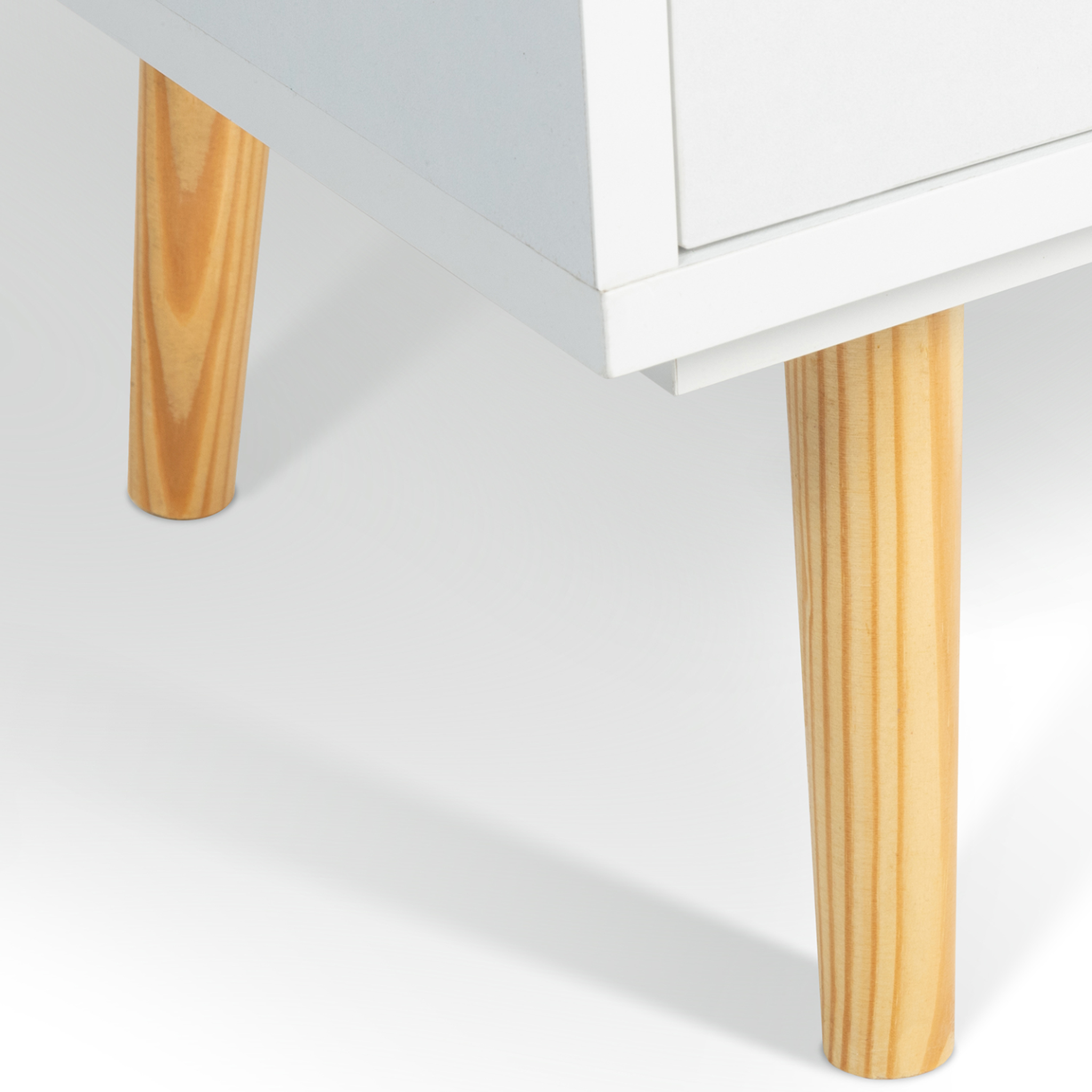 Voir la diapositive 4 : ID MARKET Bibliothèque étagère de rangement colonne emmie scandinave blanc