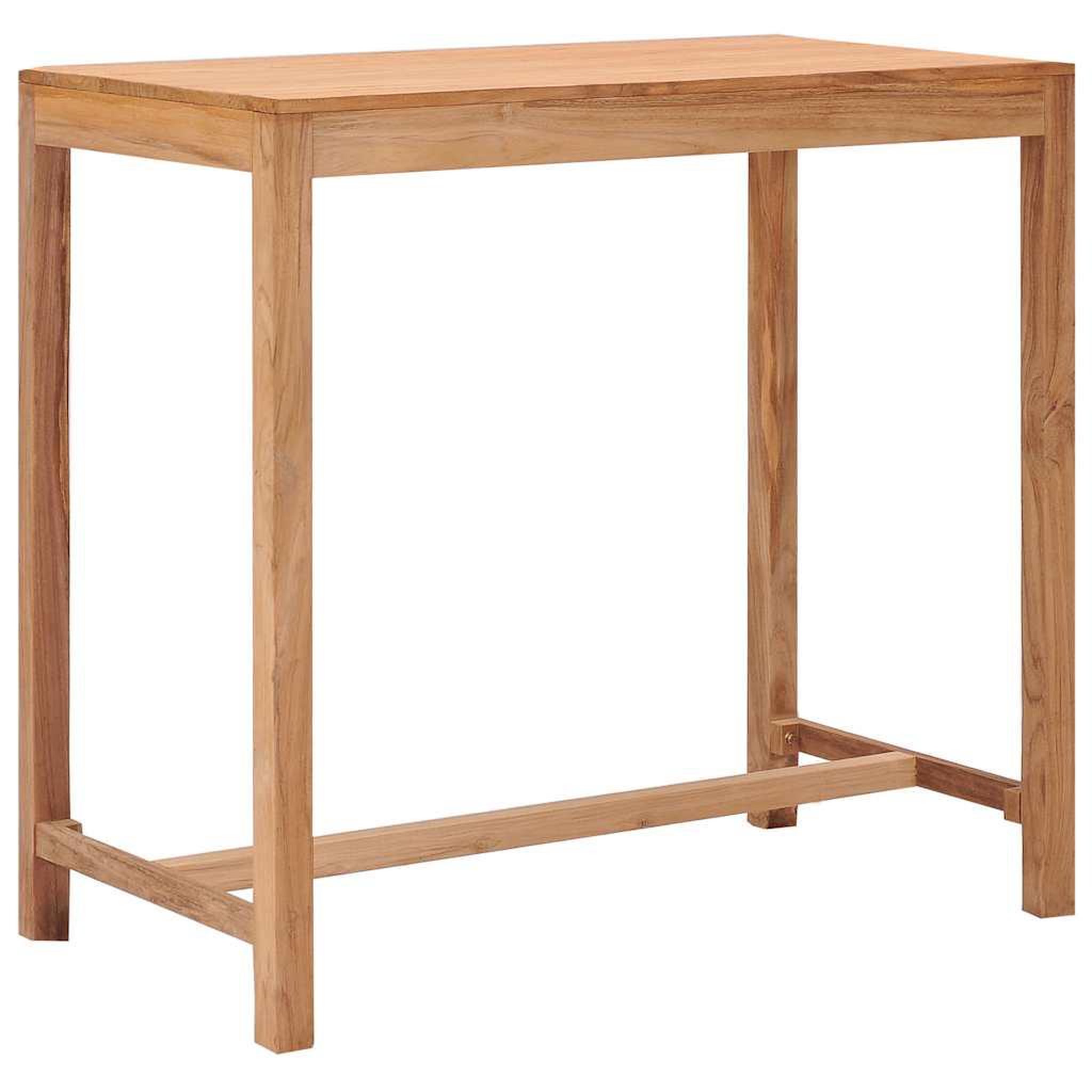 Voir la diapositive 1 : VIDAXL Table de bar de jardin 110x60x105 cm bois de teck solide