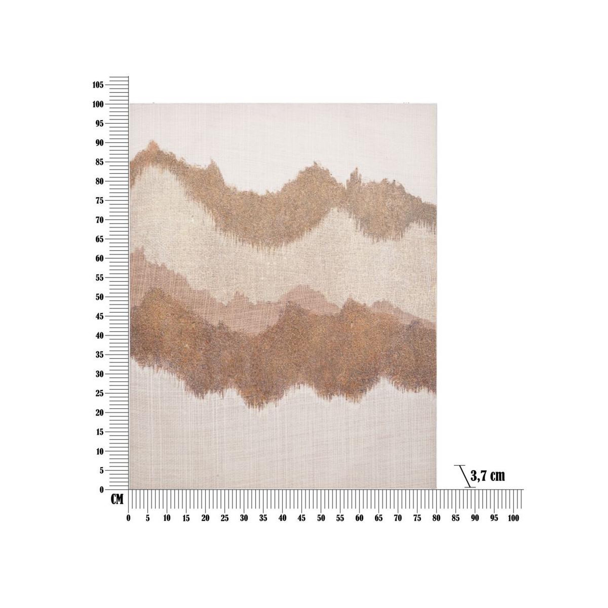 Voir la diapositive 6 : Paris Prix Toile peinture déco  browny  80x100cm multicolore